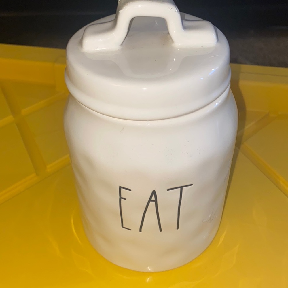 Rae Dunn Canister with words EAT